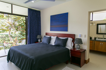 Blue room and large private balcony